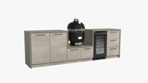 CONCRATE STYLE kültéri blokk konyha Yakiniku kamadoval