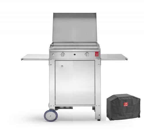 PLANET CHEF 55 füstmentes grill kocsival, ponyvával, tetővel