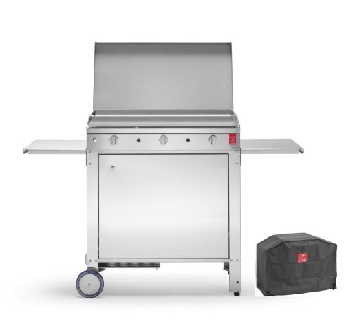 PLANET CHEF 80 cc 80 füstmentes grill kocsival, ponyvával, tetővel
