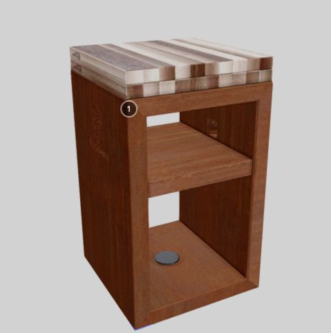 VULCANUS® Butcher előkészítő asztal