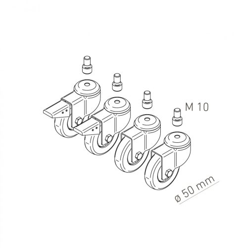 VULCANUS® Wheel seet (4db kerék)