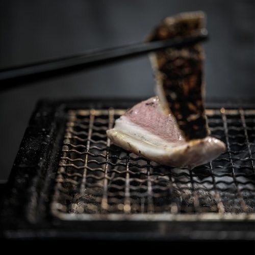 Yakiniku Shichirin rozsdamentes szögletes acél grillrács 