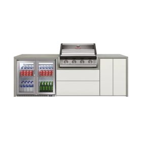   Beefeater Harmony kültéri konyha Beefeater 1600 szériás, 4 égős beépíthető barbecue-val és dupla hűtővel