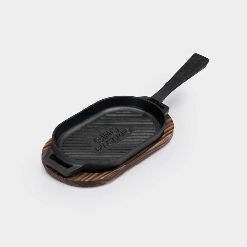 Öntöttvas Serpenyő pizzakemencékhez, bordázott