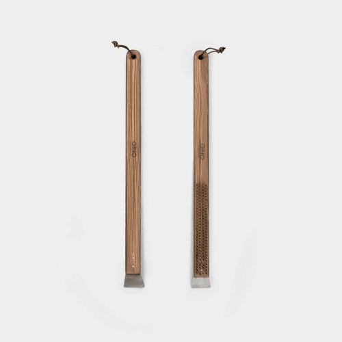 Pizzakő drótkefe kaparóval