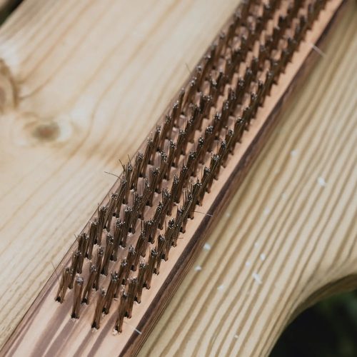 Pizzakő drótkefe kaparóval