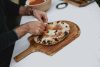 Fa pizza vágódeszka
